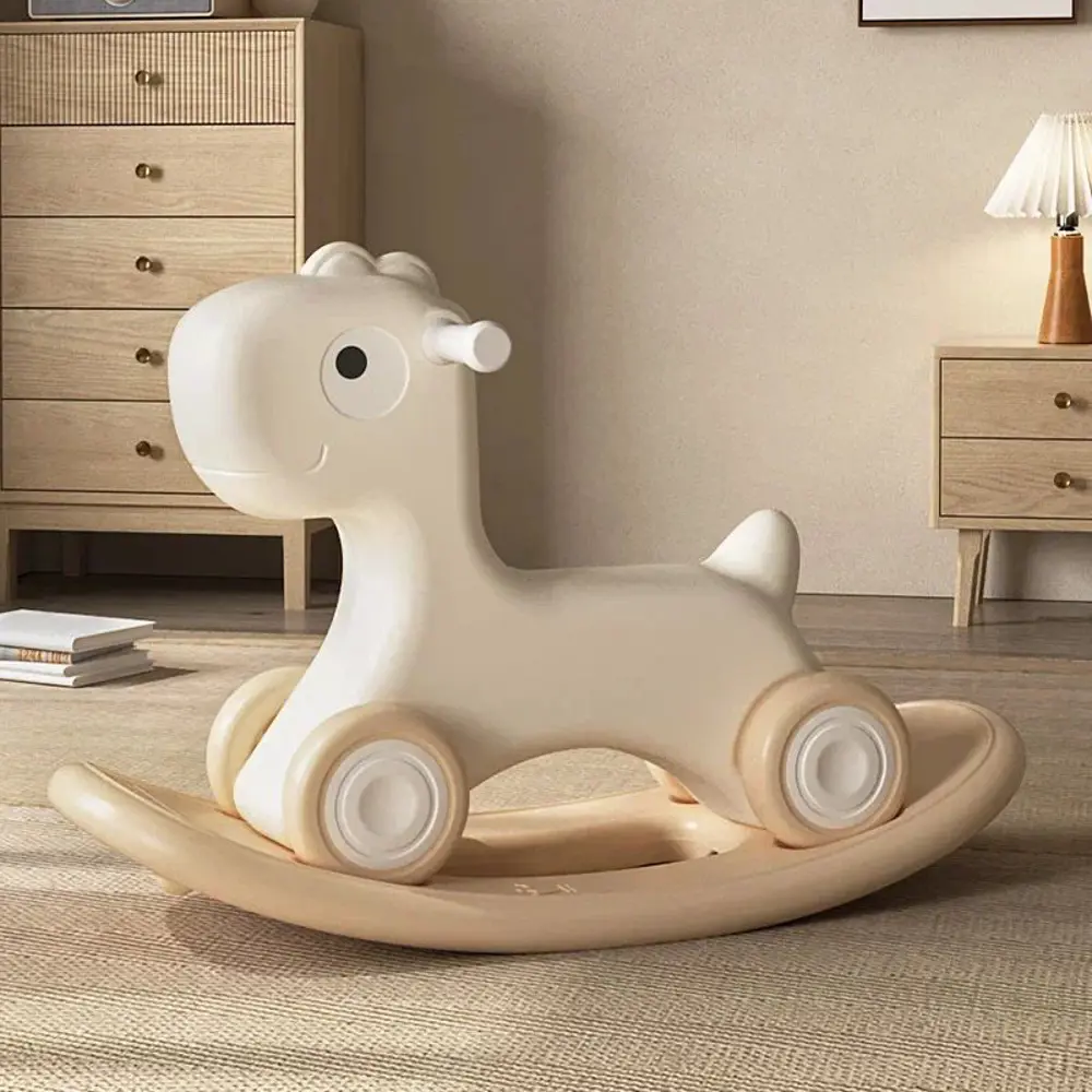 91637153 Лошадка-качалка-беговел Unix Kids Camel 31x46 см бежевый STLM-0949134