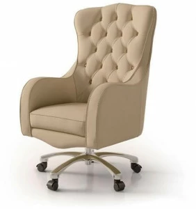 Carpanese Home Кресло для руководителя с регулируемой высотой из кожи с 5 спицами Heritage 5143