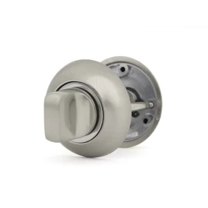 Дверная ручка на розетке Фабрика замков FZ SN BK с запиранием цвет никель