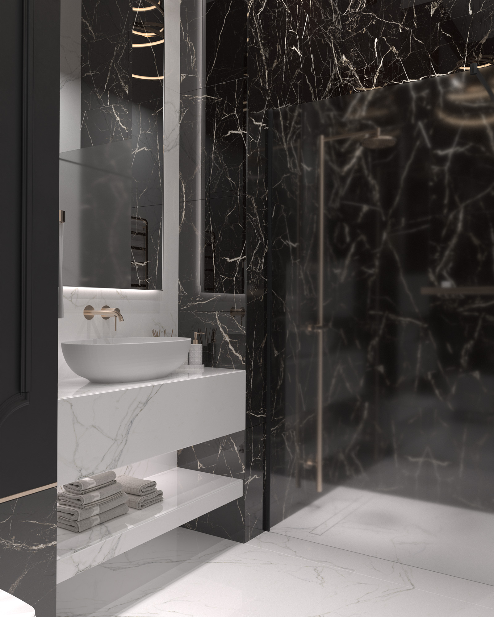 BLACK SPINDER — Элегантность черного мрамора HG2008-A Arcadia Ceramica - Вид №1