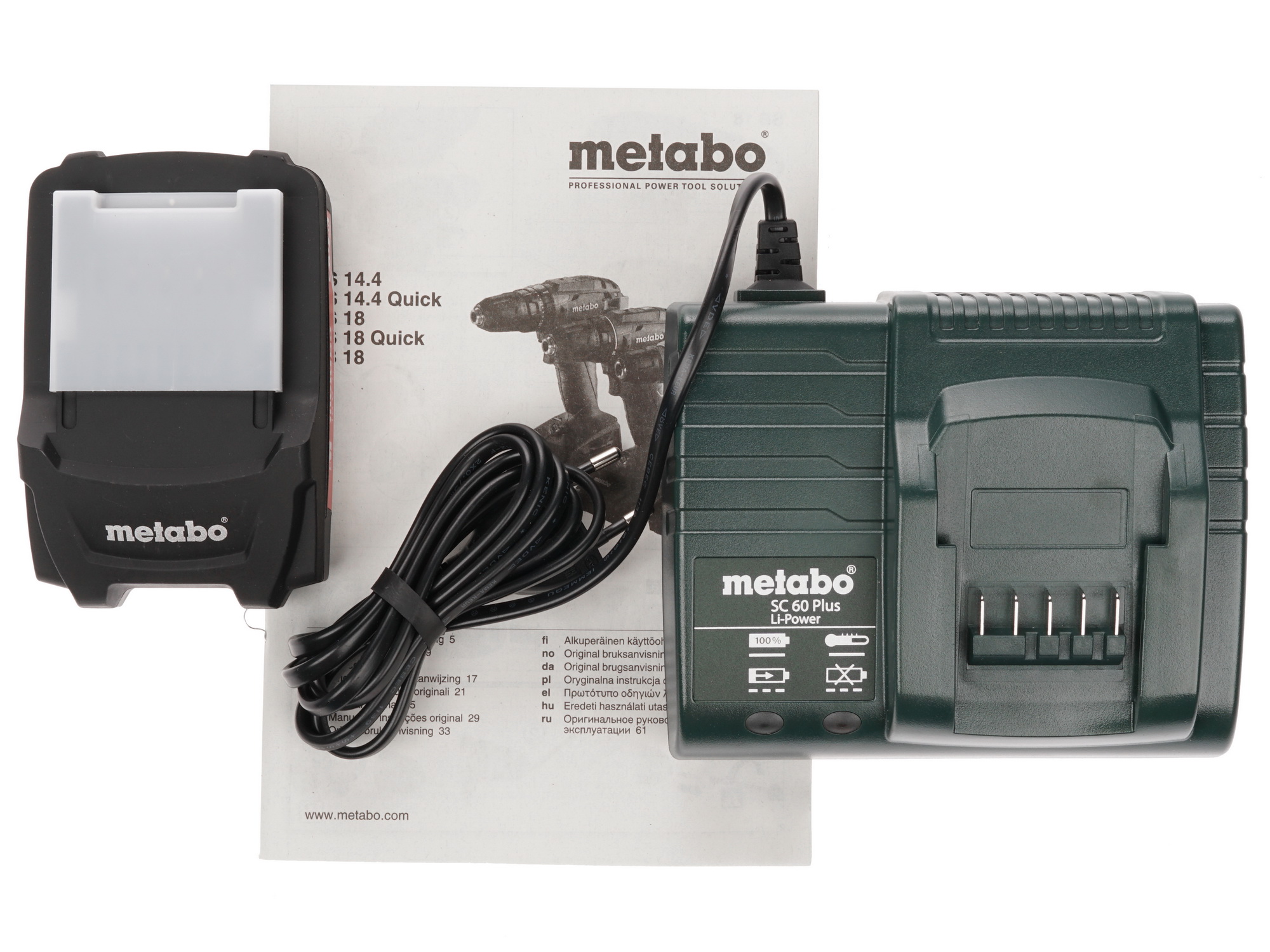 Дрель-шуруповерт Metabo BS 18 SET CAS 18V 1153476 STDN-0034902 - Вид №6