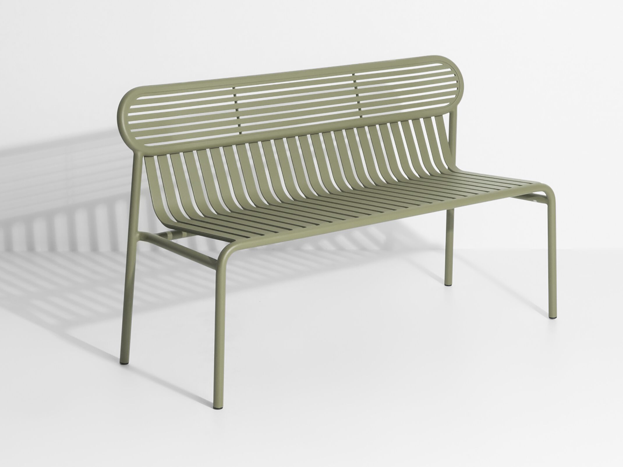 Алюминиевая садовая скамейка с порошковым покрытием Petite Friture WEEK-END ARCH-00004384 - Вид №10