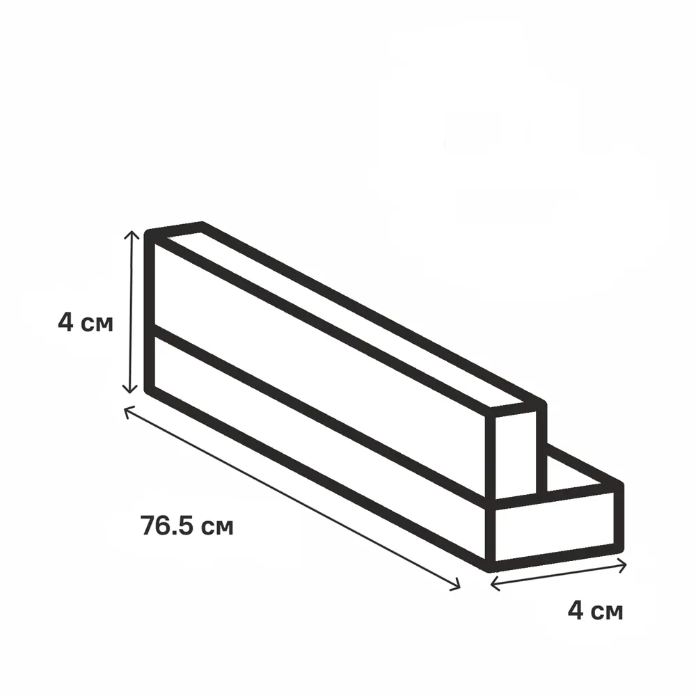 Угол для кухонного шкафа Томари 4x77-40 см KONSENSA МДФ цвет синий STLM-2195442 - Вид №8
