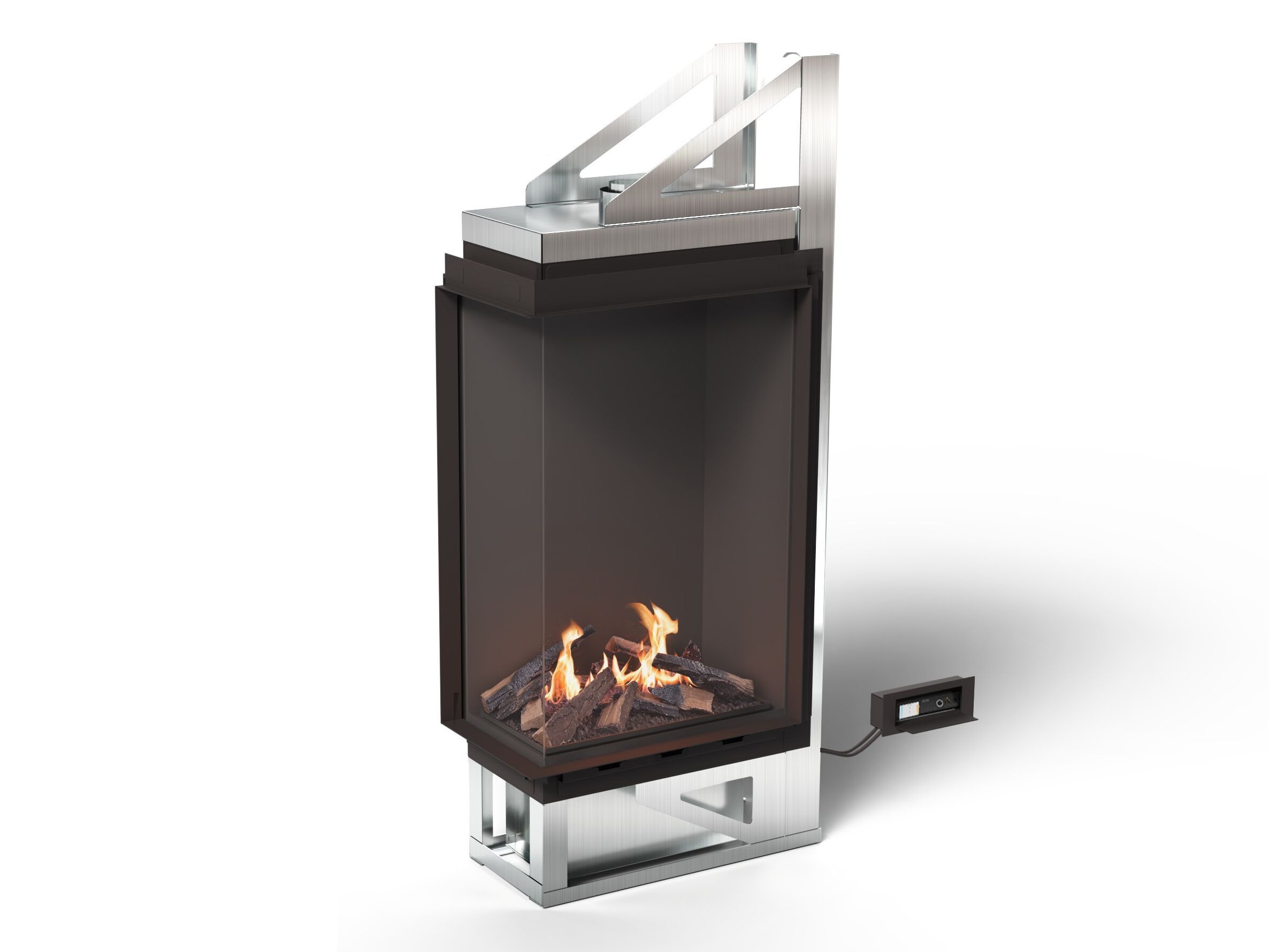 Угловой закрытый камин на биоэтаноле Planika Vitro ARCH-00123798 - Вид №1