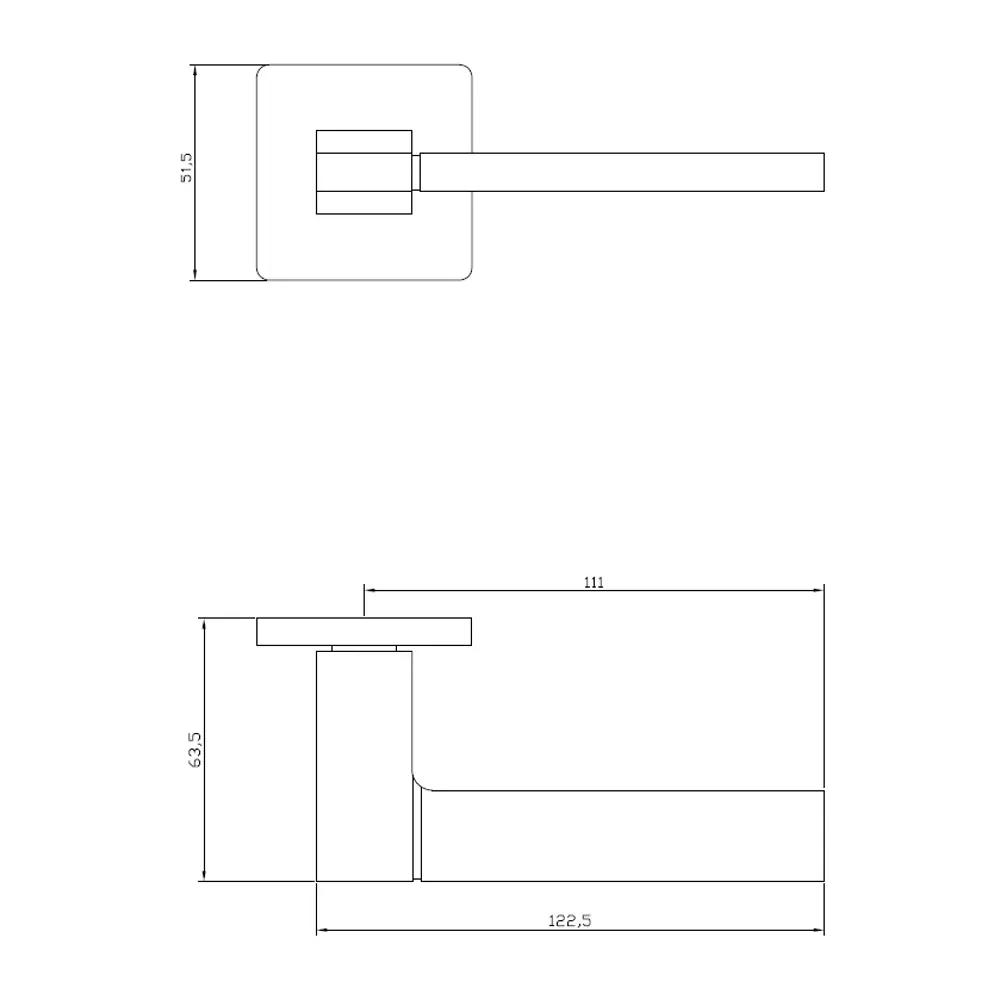 Дверные ручки Edson Graphite для межкомнатных дверей 85169369 STLM-0059371 - Вид №4