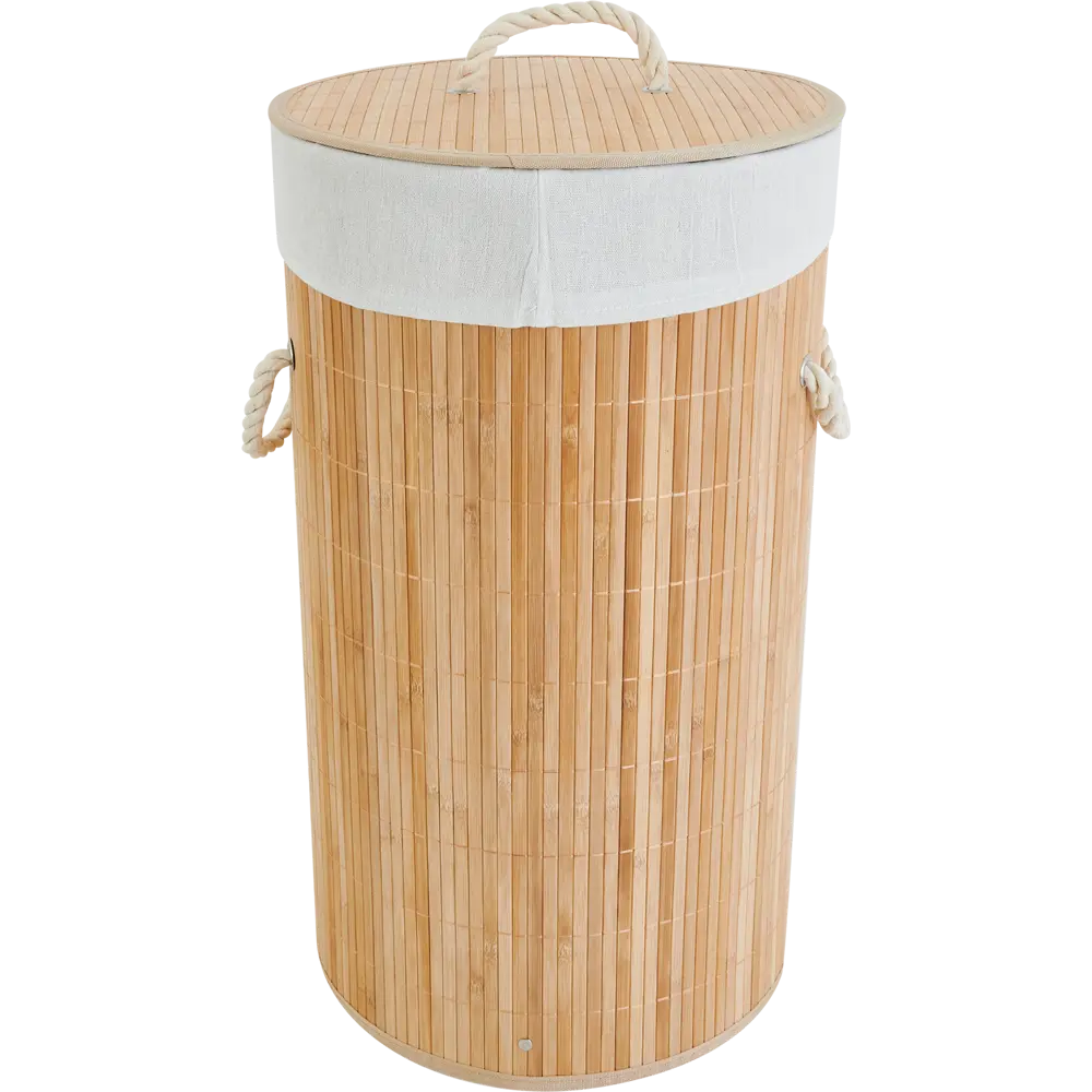 Корзина для белья Sensea Bamboo 60 л цвет бамбук STLM-2092991 - Вид №1