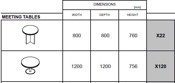 Круглый стол для встреч MDD ARCH-00118247 - Вид №2