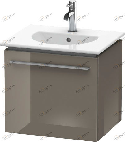 XL606008989 Тумбочка подвесная X-Large #XL6060 500 x 407 мм Фланелево-серый глянцевый лак Duravit