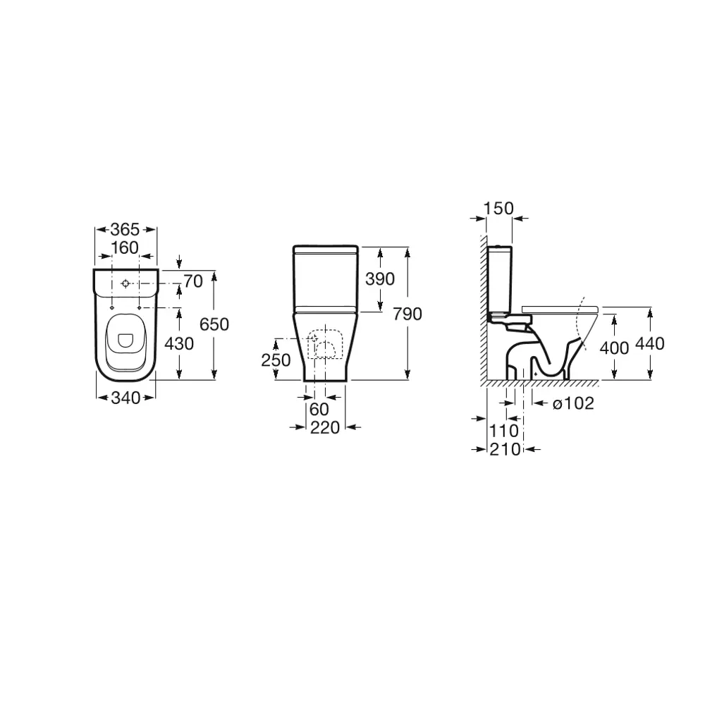 Бачок для унитаза Roca The Gap двойной слив STLM-2075630 - Вид №5