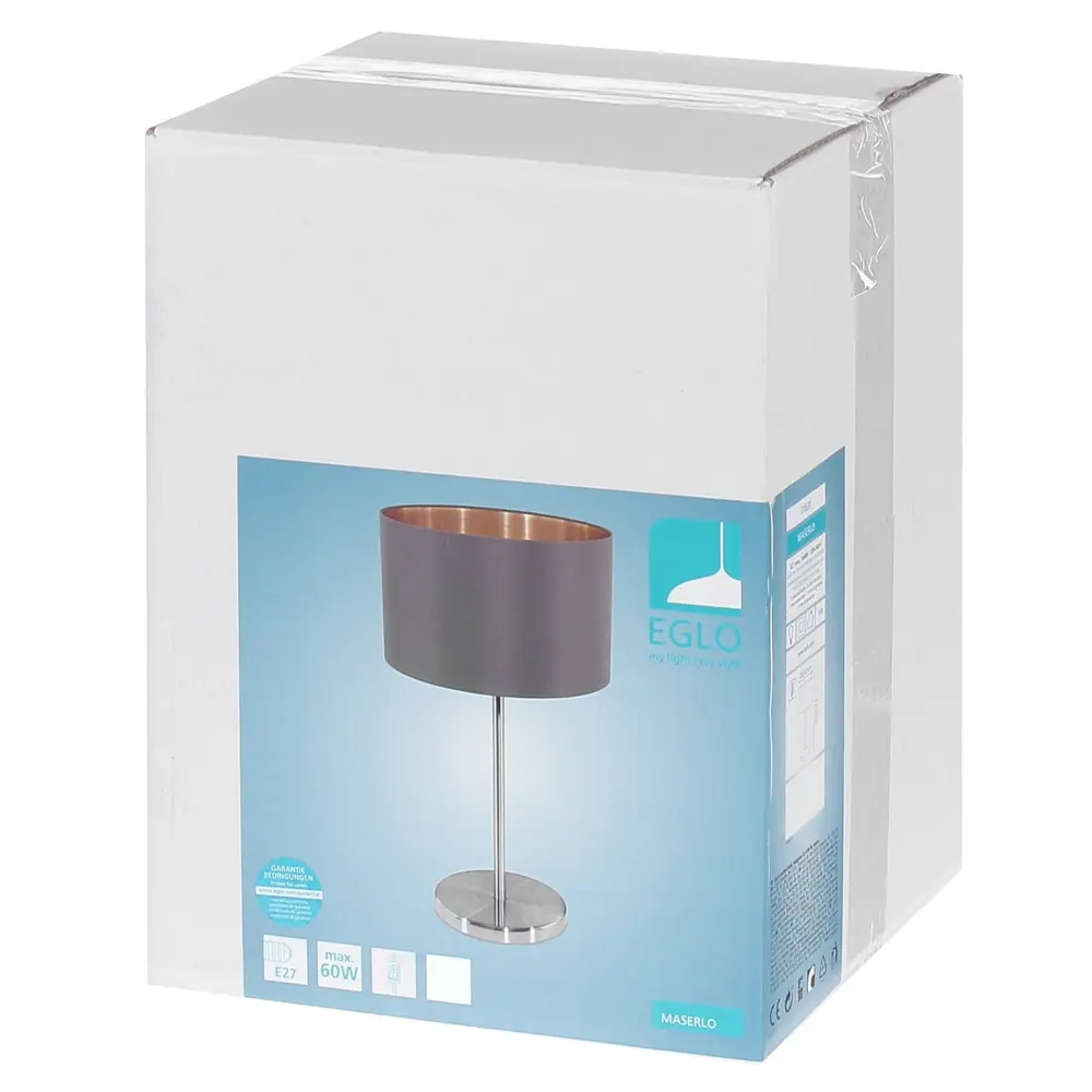 Лампа настольная «Maserlo» 1х60 ВтXE27, цвет капучино Eglo STLM-2108965 - Вид №2