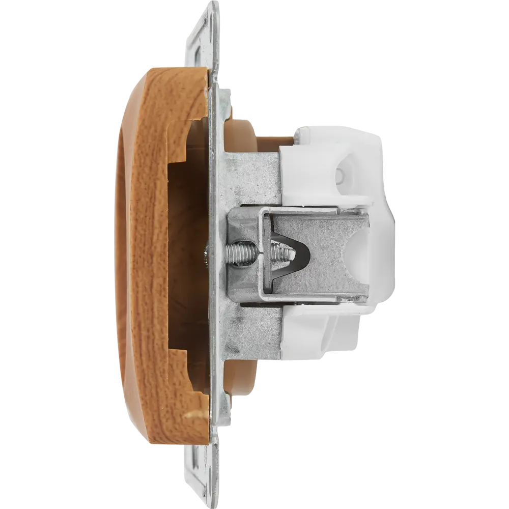 Розетка встраиваемая Systeme Electric Glossa без заземления цвет дуб STLM-2161721 - Вид №2
