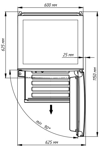 9246459 Холодильник с морозильником   Бирюса H6149 красный STDN-0150223 - Вид №2