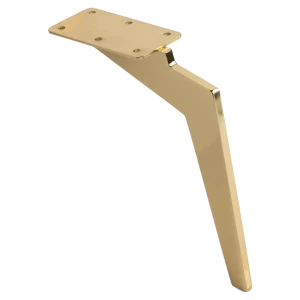 Опора мебельная стальная Jet 670 50x200 мм, золото, нагрузка до 50 кг