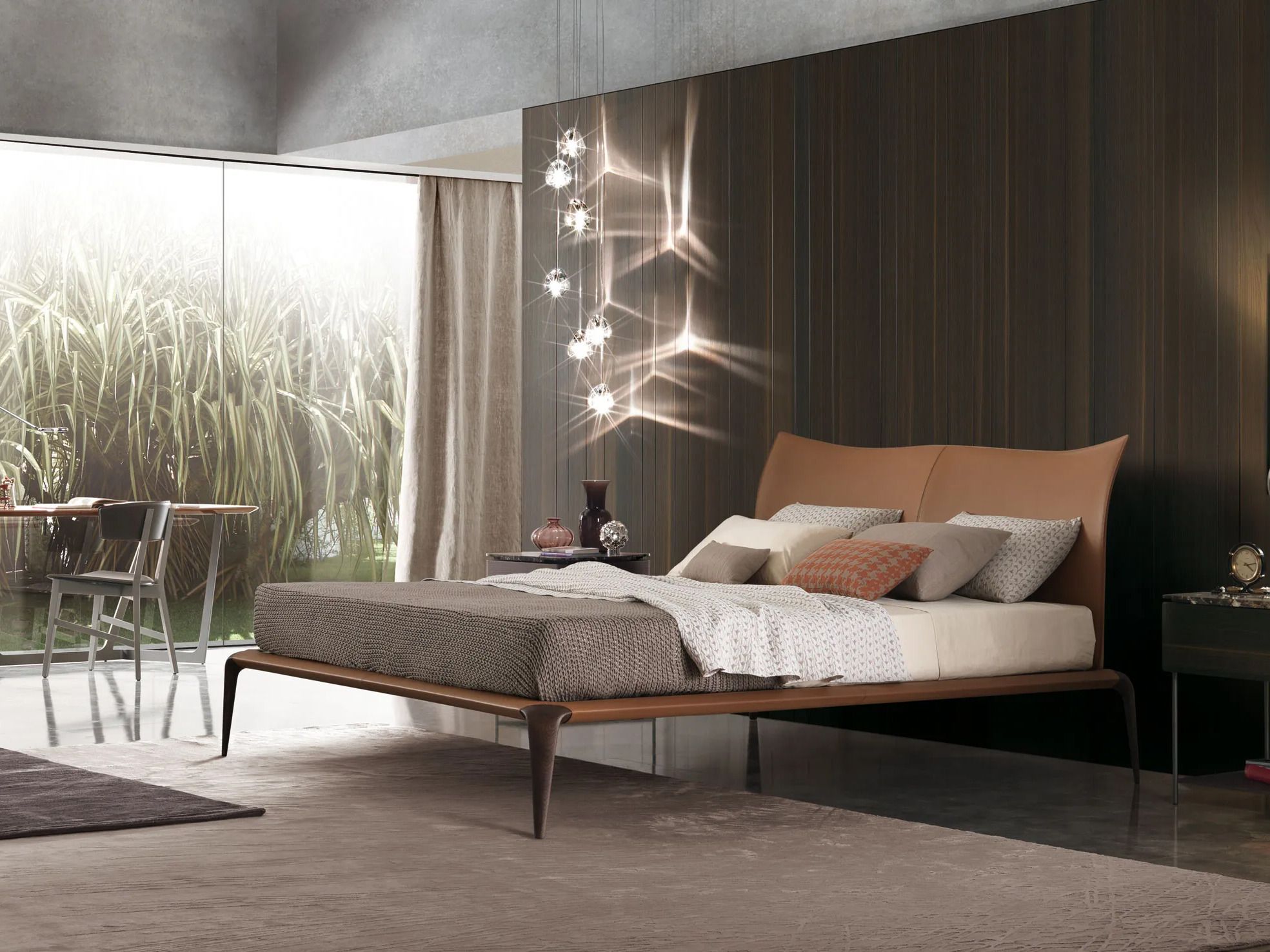 Кожаная двуспальная кровать MisuraEmme MARGARETH ARCH-00004289 - Вид №1