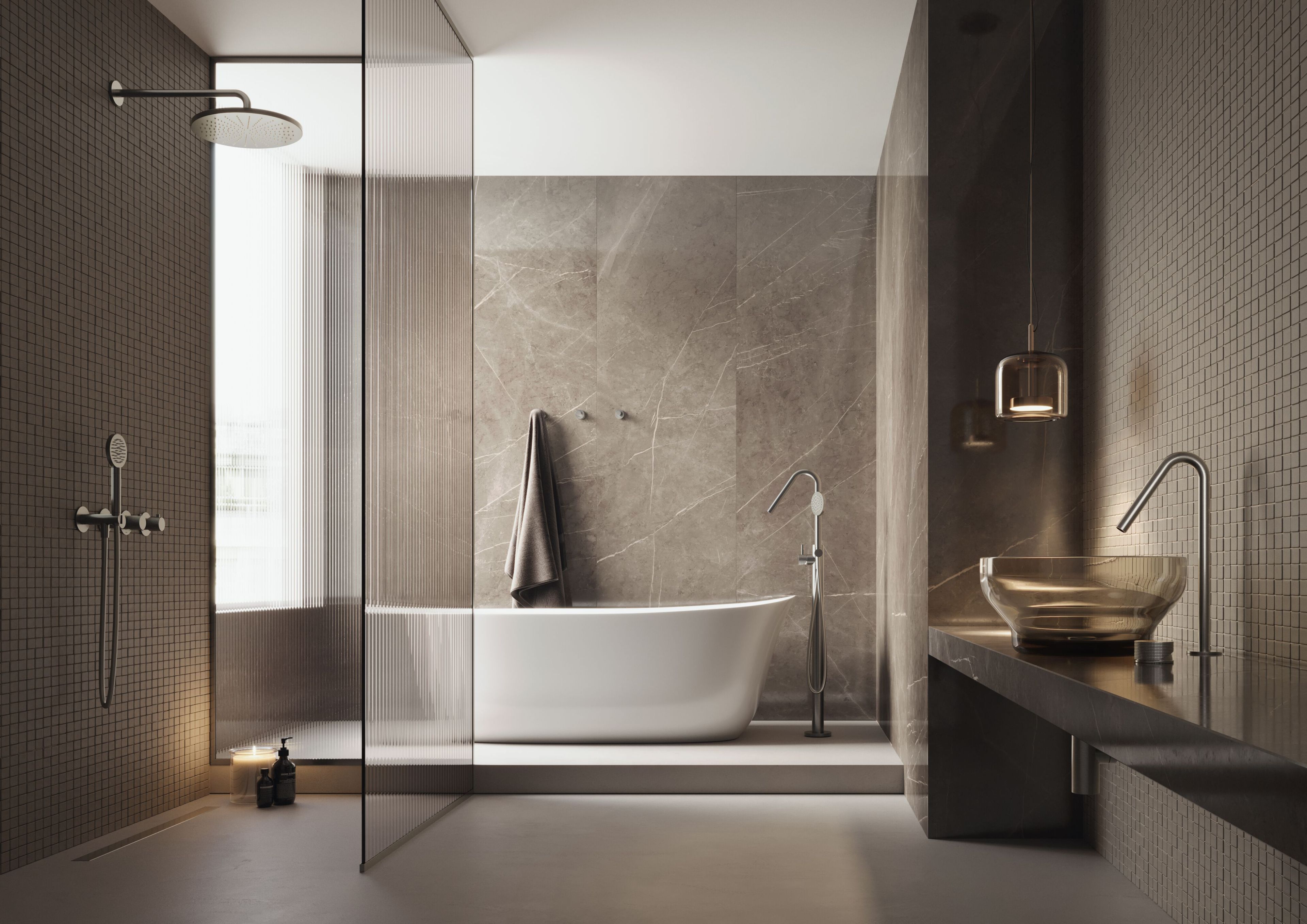 Латунный смеситель для раковины с 2 отверстиями Hotbath Guy ARCH-00054721 - Вид №2