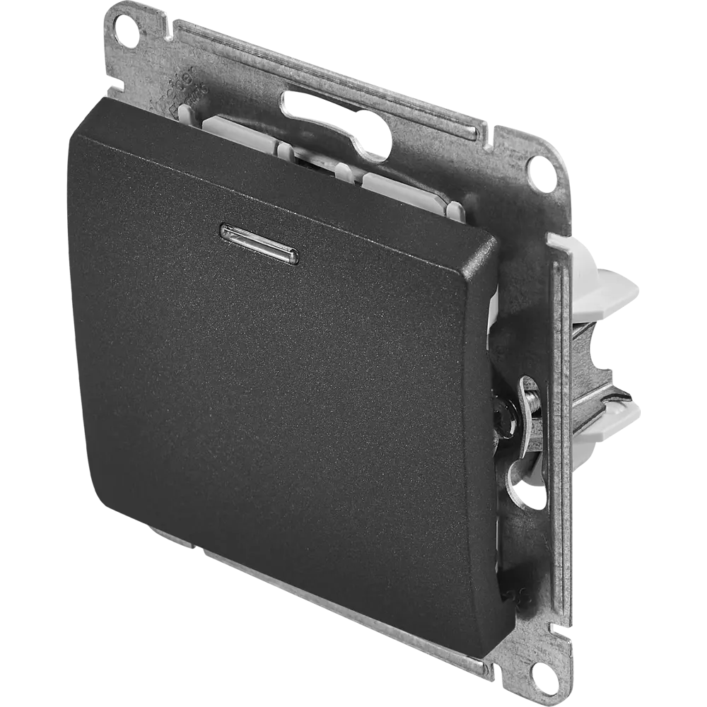 Schneider Electric Glossa — встраиваемый переключатель с 1 клавишей антрацит 86710492 STLM-0070862