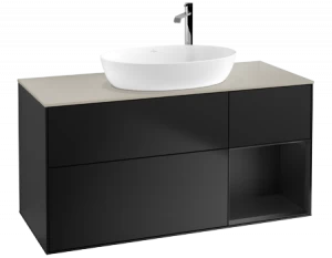 Villeroy&Boch Тумба под раковину Прямоугольная версия F953PDPD Finion Black Matt Lacquer