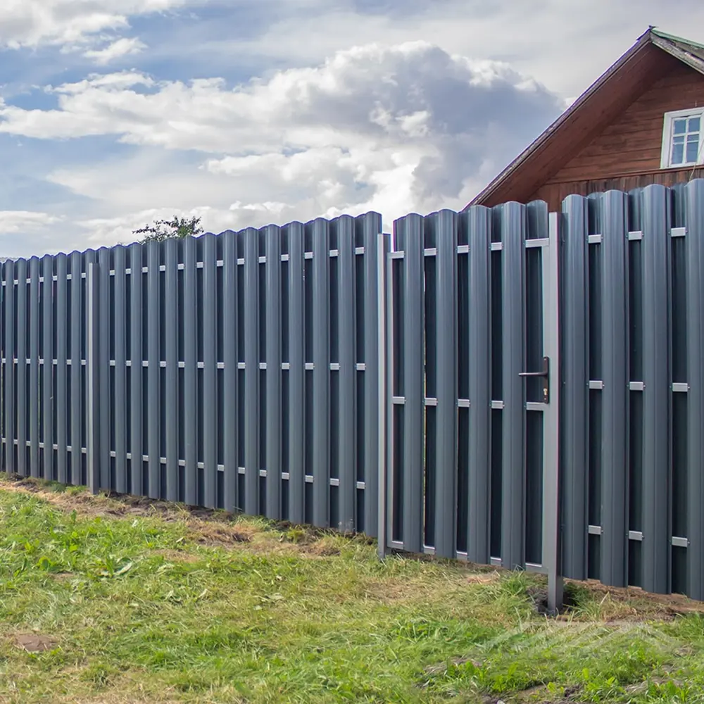 Штакетник 105 мм 1.5 м графит Santreyd STLM-2105223 - Вид №4