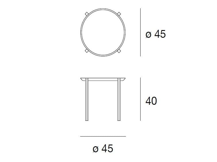 Деревянный круглый журнальный столик с подносом Pacini & Cappellini GONG ARCH-00118645 - Вид №2