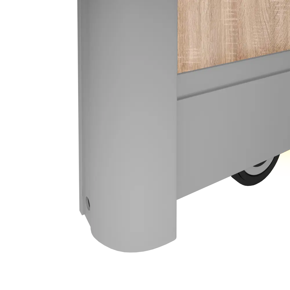 Дверь-купе Spaceo 2555x904 мм, высота проема 2600 мм, ЛДСП, цвет дуб сонома STLM-2080358 - Вид №5