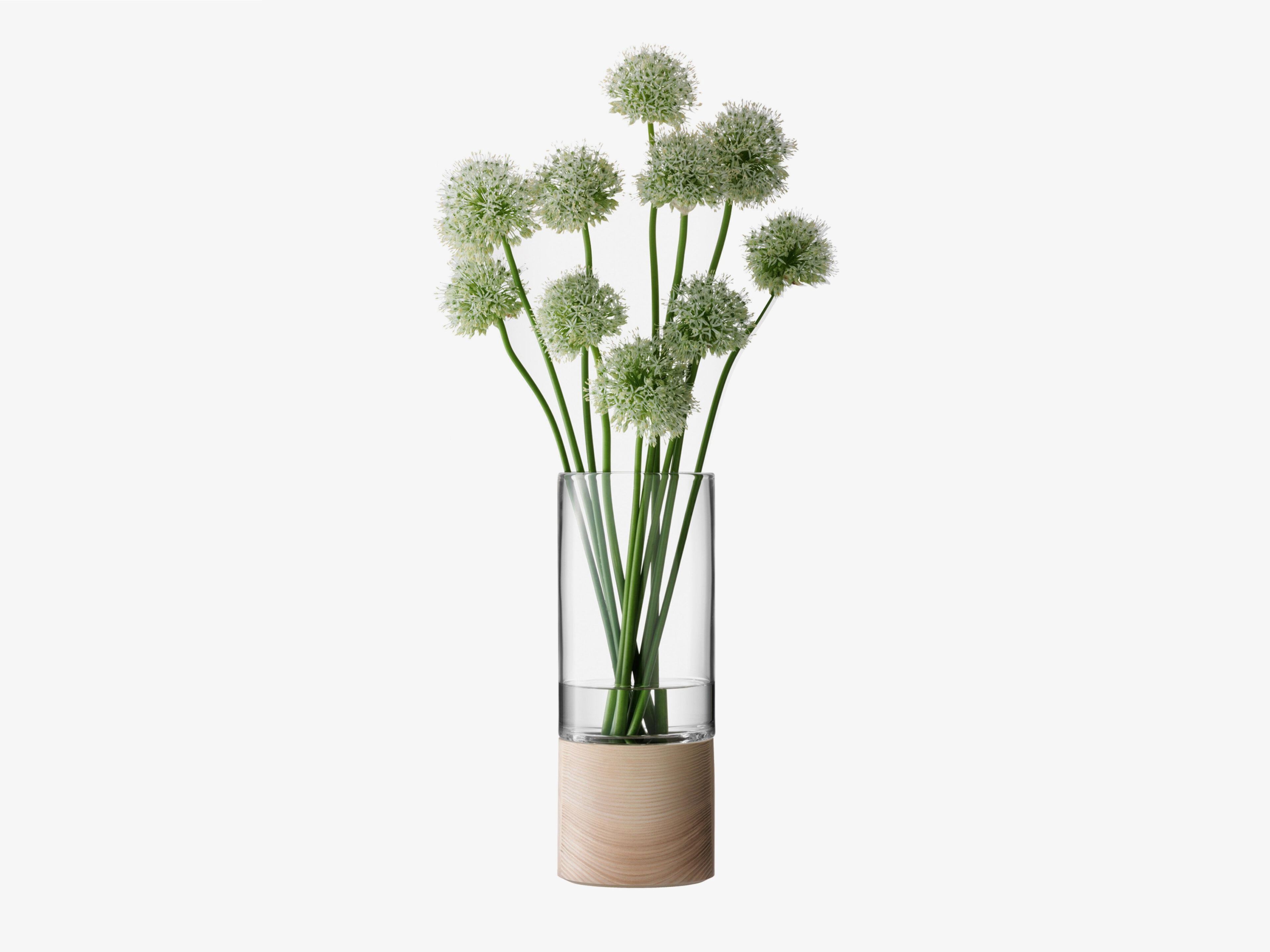 Круглая выдувная стеклянная ваза-H36cm LSA Лотта ARCH-00100255