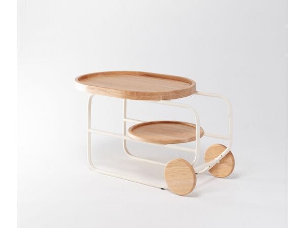 Металлический журнальный столик contract с ясенем и колесами Shishka Project One ARCH-00024403 - Вид №6