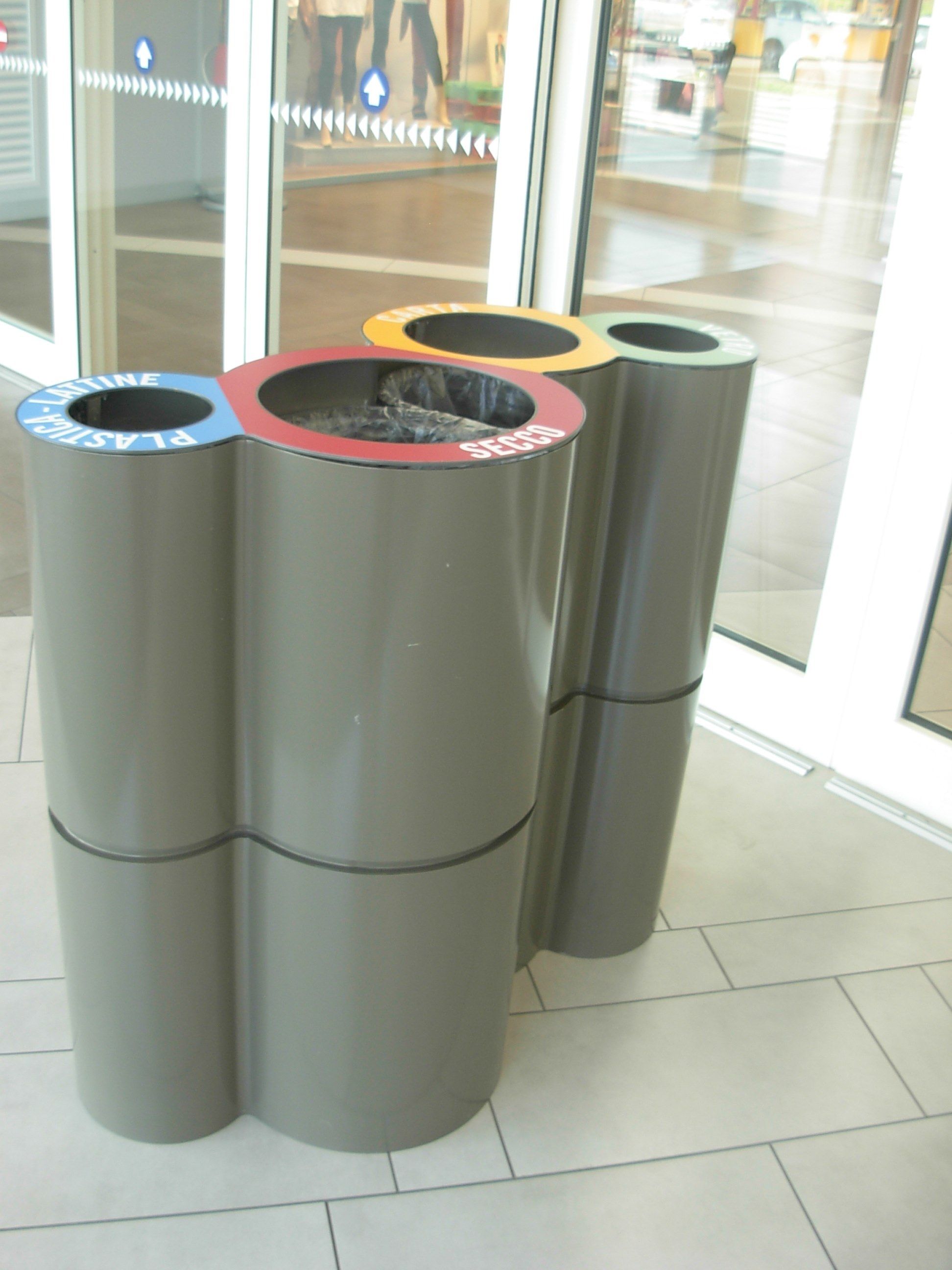 Оцинкованная стальная мусорная корзина для мусора Viscio Urban Design ENNA ARCH-00085071 - Вид №1