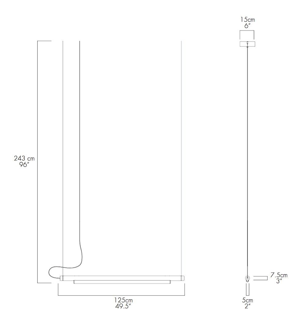 Акриловый и алюминиевый светодиодный подвесной светильник A-N-D трубопровод ARCH-00085779 - Вид №8