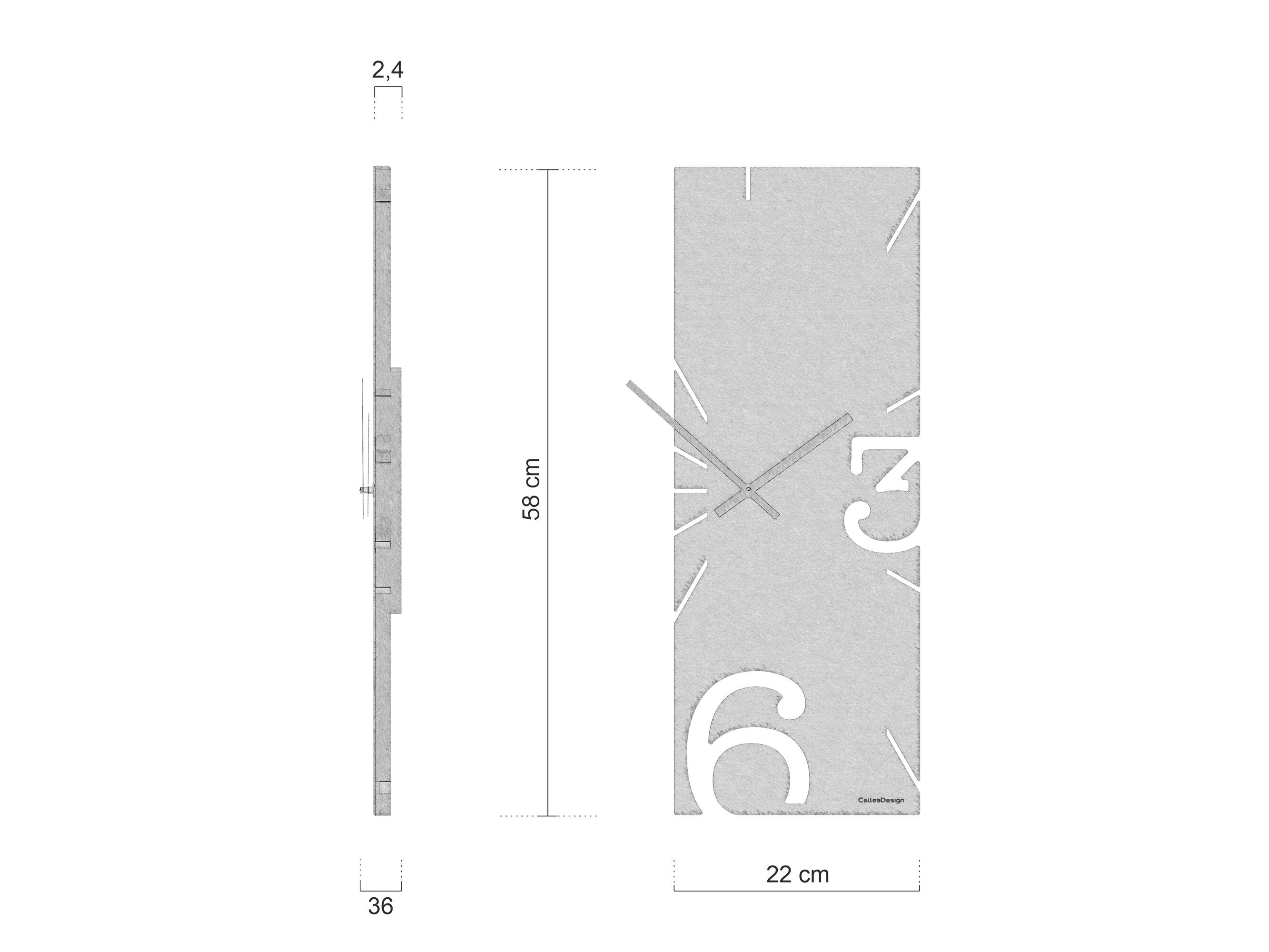 Настенные часы MDF CalleaDesign GREG ARCH-00001973 - Вид №1