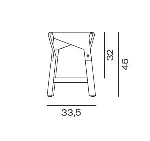 Деревянный низкий стул с подставкой для ног Vergés Naoshima ARCH-00055784 - Вид №12