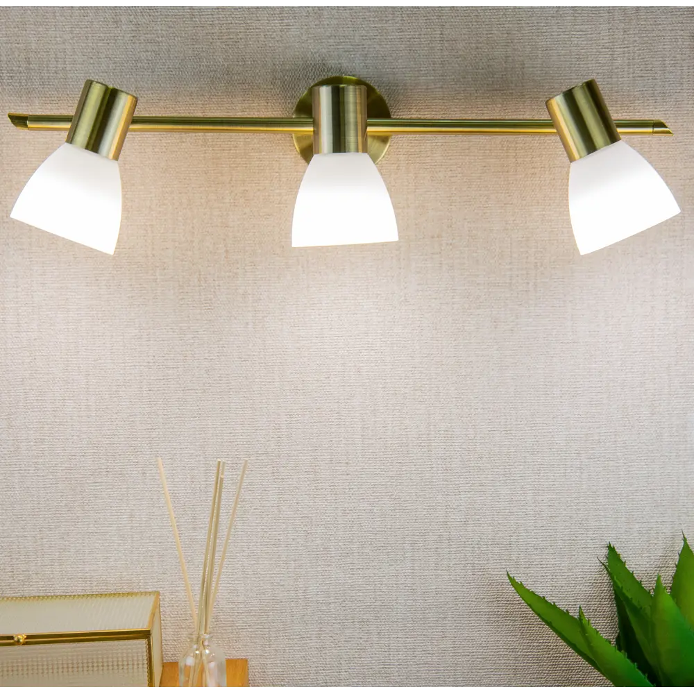 Поворотный спот Inspire City на 3 плафона с матовым стеклом 82389954 STLM-0026209 - Вид №1