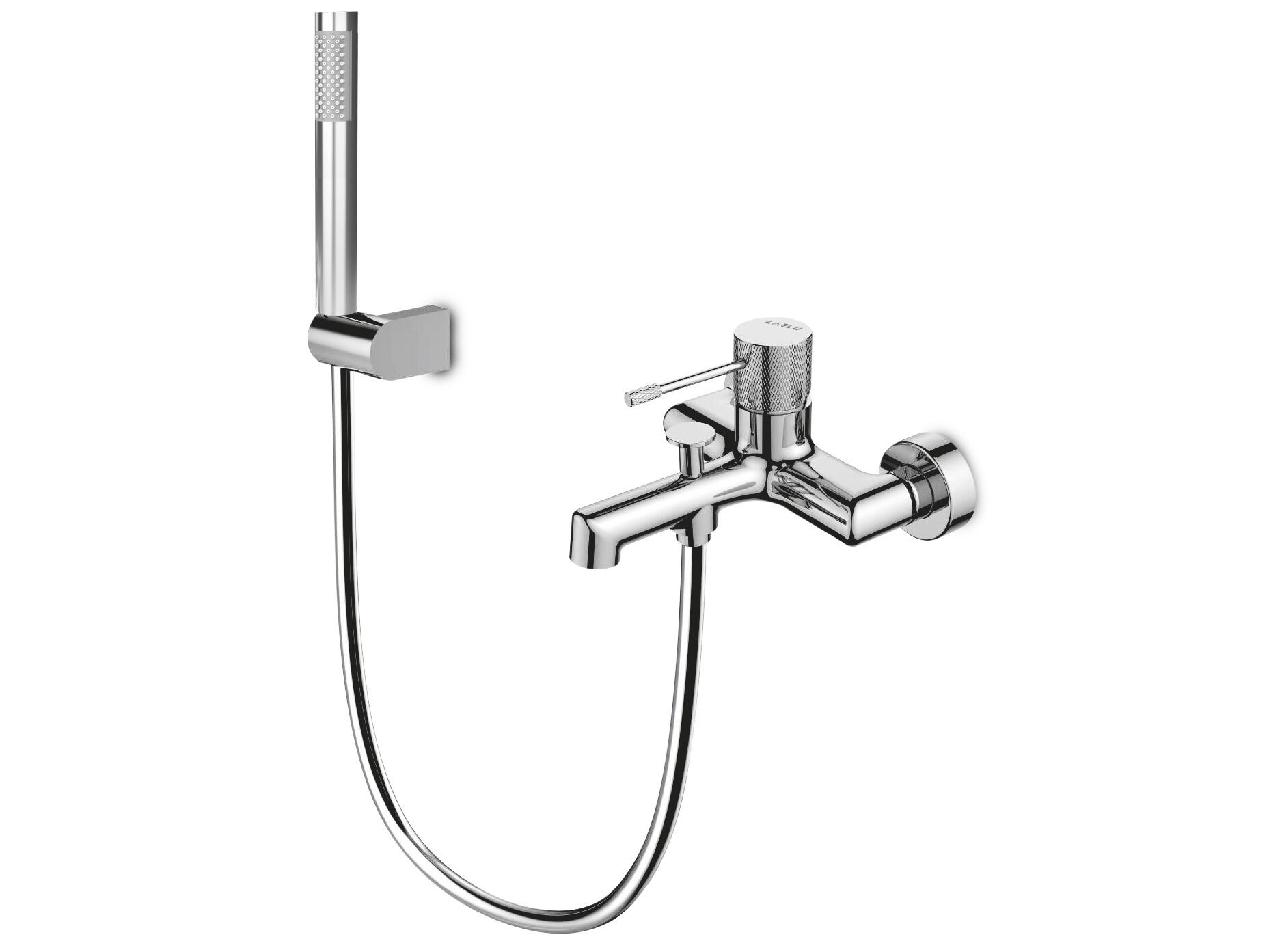 Настенный смеситель для ванны с ручным душем Lablù Iseo ARCH-00084088 - Вид №1