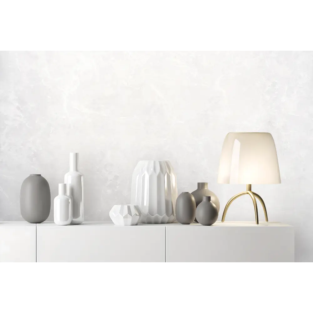 Флизелиновые обои Renowa Aldo - белые с текстурой горячего тиснения 89384205 STLM-1522443 - Вид №3