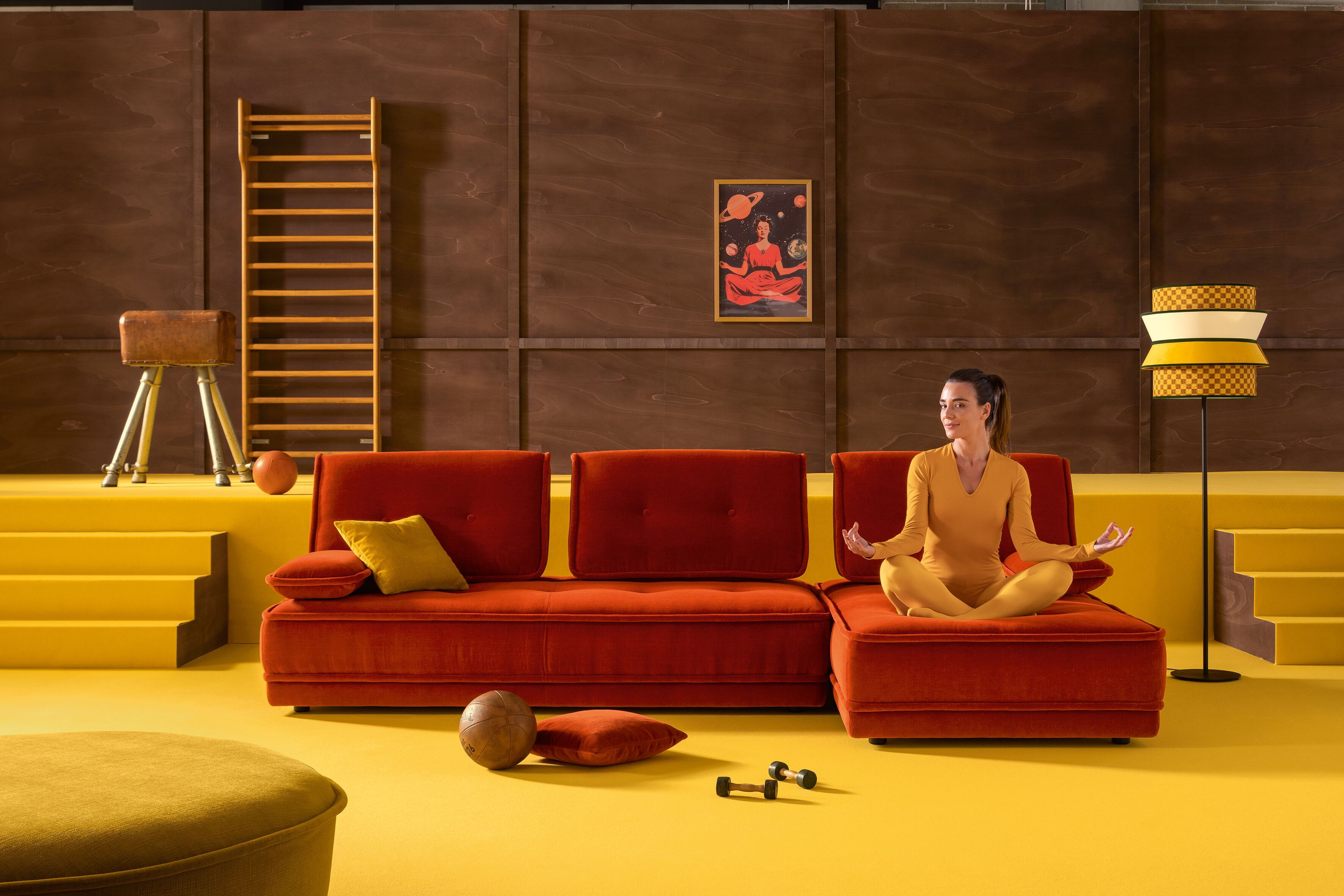 Модульный тканевый диван AERRE ITALIA TANGRAM FLAT ARCH-00087587 - Вид №3