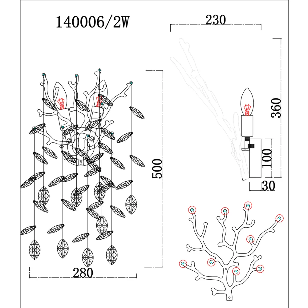 Светильник бра настенный Escada Dawn цвет золото STLM-2038663 - Вид №7