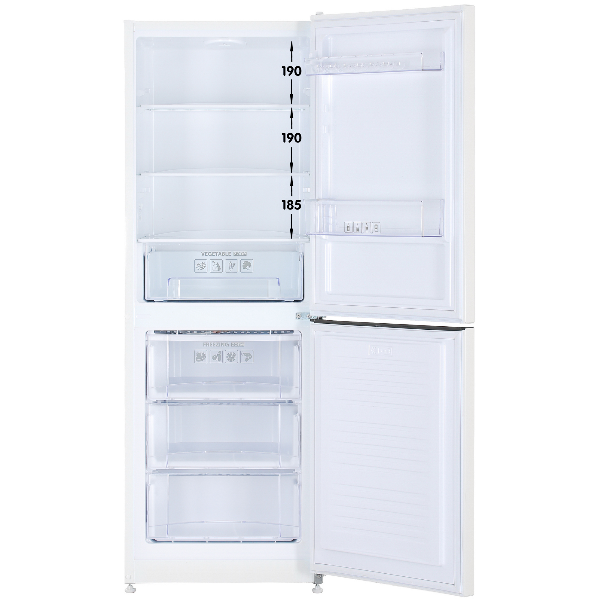 9953420 Холодильник с морозильником   Nordfrost NRB 131 W белый STDN-0152164 - Вид №1