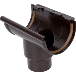 Воронка желоба центральная 80 мм цвет коричневый