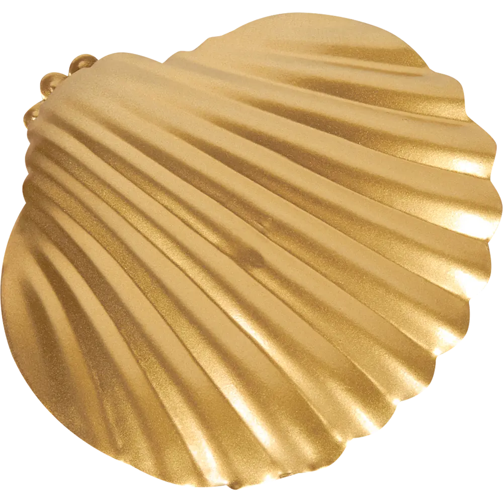 Клипса «Ракушка» металл цвет матовое золото ARTTEX STLM-2084930