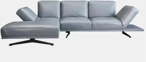 Grado Design 3-х местный кожаный диван с шезлонгом  Fol-sf-lc