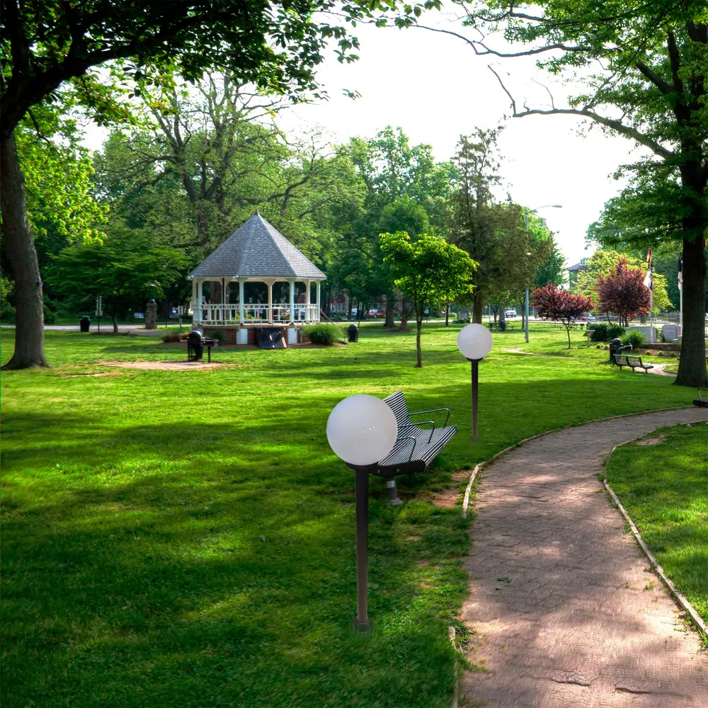 Светильник уличный Шар Palla 1xE27x60 Вт 300 мм пластик цвет белый ITALMAC STLM-2175332