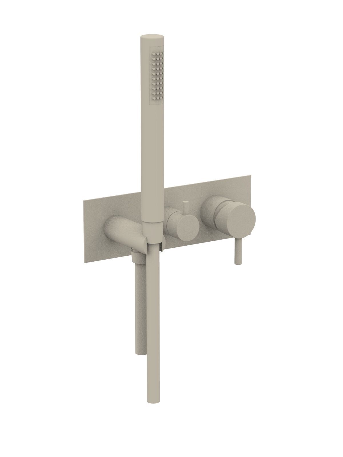 Настенный смеситель для ванны с 3 отверстиями и ручным душем Rubinetterie Frattini отдельная эстетика ARCH-00136591 - Вид №34
