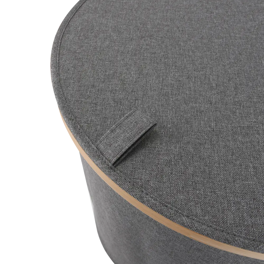 Корзина для белья Sensea Scandi круглая цвет серый Laundry STLM-2162817 - Вид №4