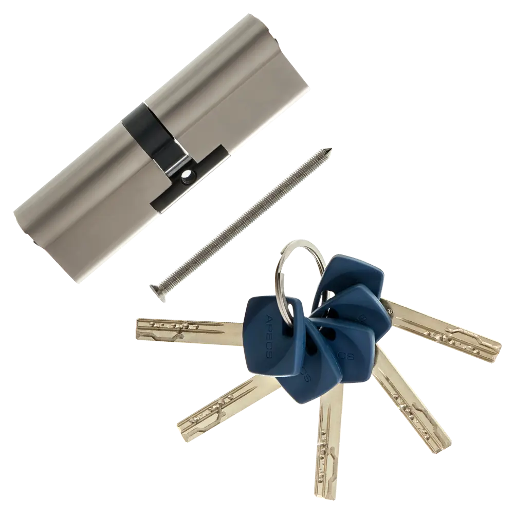 Цилиндр Apecs Premier XR-100-NI, 50x50 мм, ключ/ключ, цвет никель ЦИЛИНДР APECS PREM XR-100-NI КЛЮЧ-КЛЮЧ STLM-2189911 - Вид №1