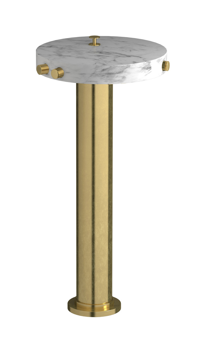 Напольный смесиель для ванны с встроенным душем. WE ARE IB mr399on_1 Natural Brass Marmo