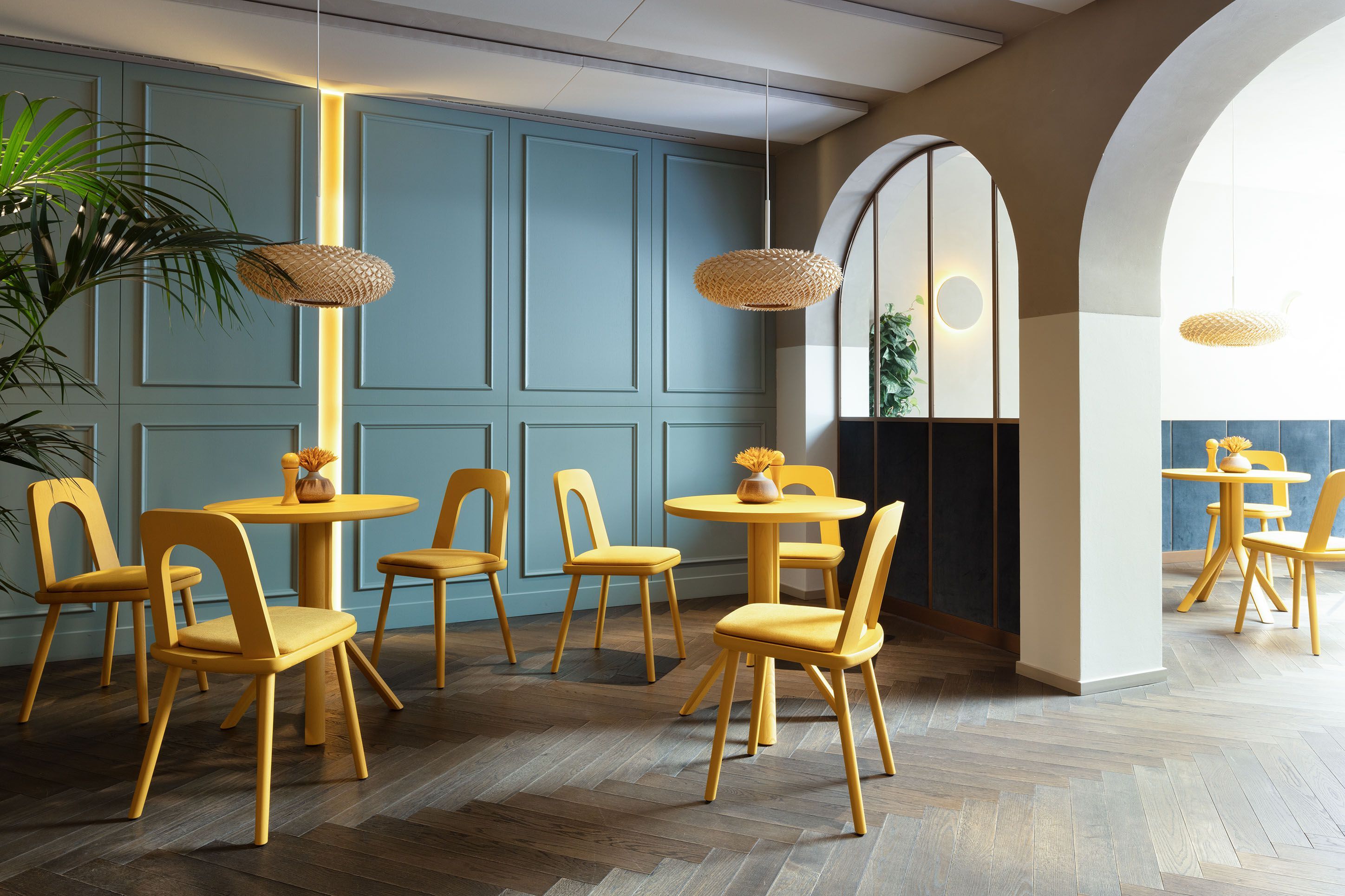 Стул из ясеня с мягким сиденьем SIPA арка ARCH-00152403 - Вид №4