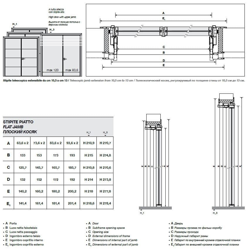 Стеклянная распашная дверь Longhi Aluminiun Chic-Doors ARCH-00070494 - Вид №10