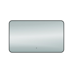 90806667 Зеркало для ванной T20230S с подсветкой 120х70см Solli Black Soft Line STLM-0391216 TEYMI
