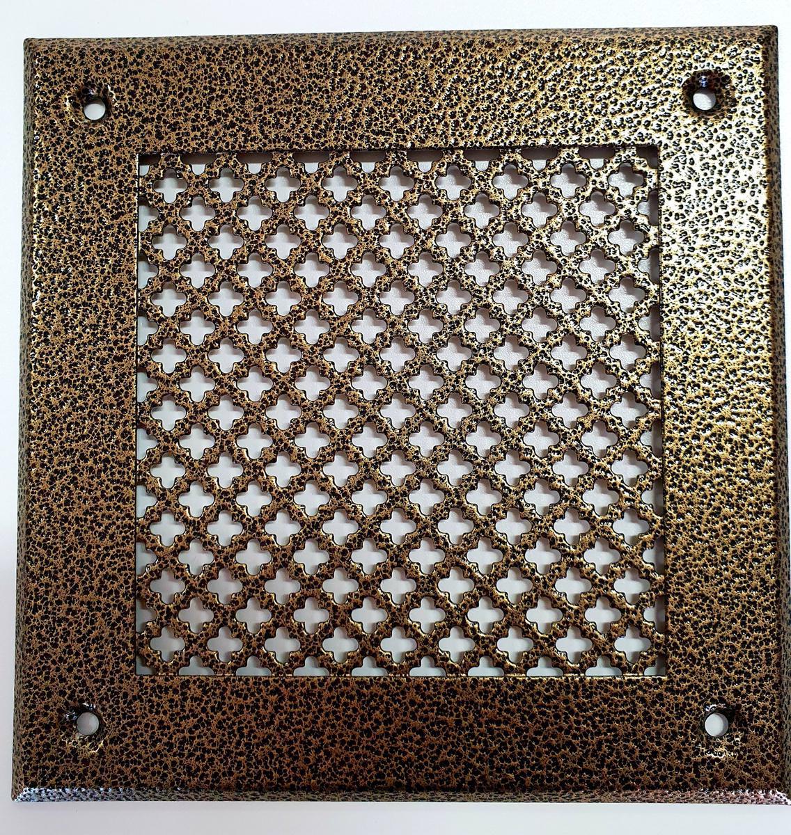 90545628 Решетка вентиляционная VRC00150S5 150х150 мм металл цвет антик бронзовый STLM-0274551 ШАМРАЙ