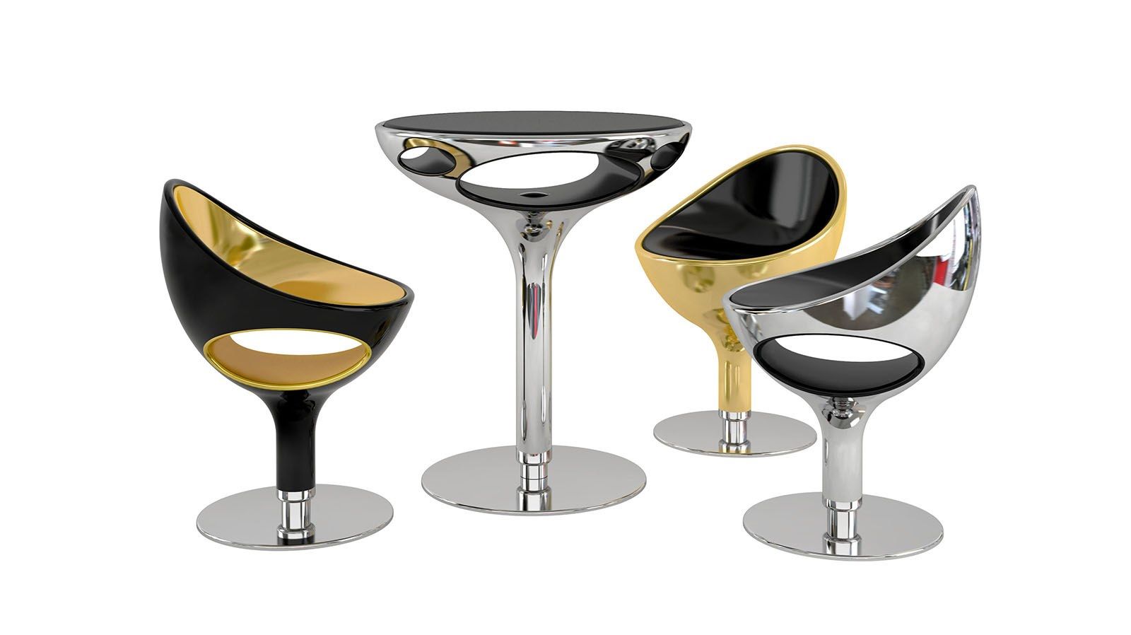 Полиуретановое вращающееся кресло Giovannetti кольцо ARCH-00129322 - Вид №2