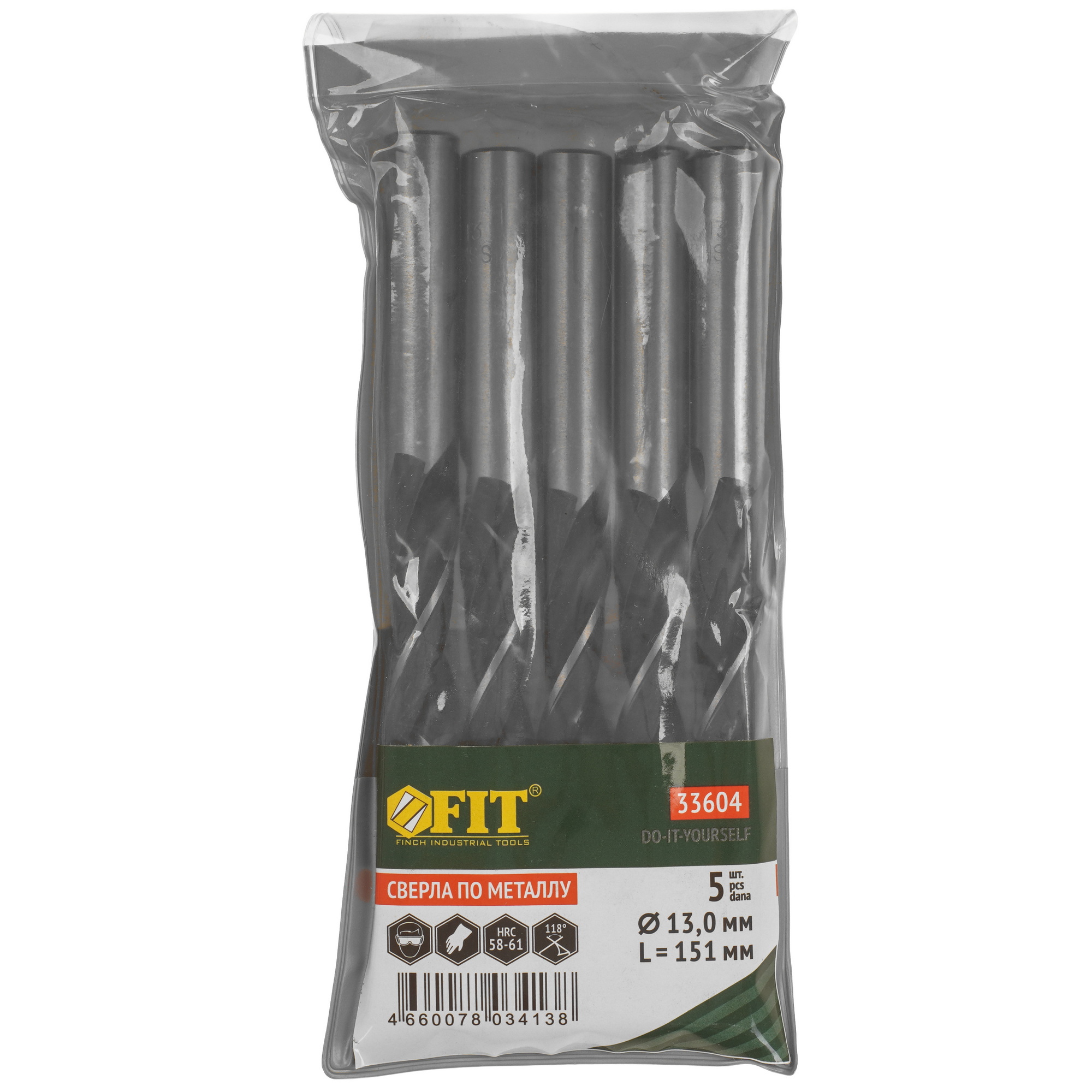 Набор сверл FIT 33604 9256414 STDN-0139913 - Вид №3